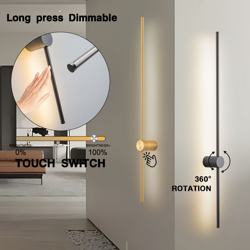 Lighting Decoration On Wall - Dokunmatik anahtarı kısılabilir LED duvar lambalar