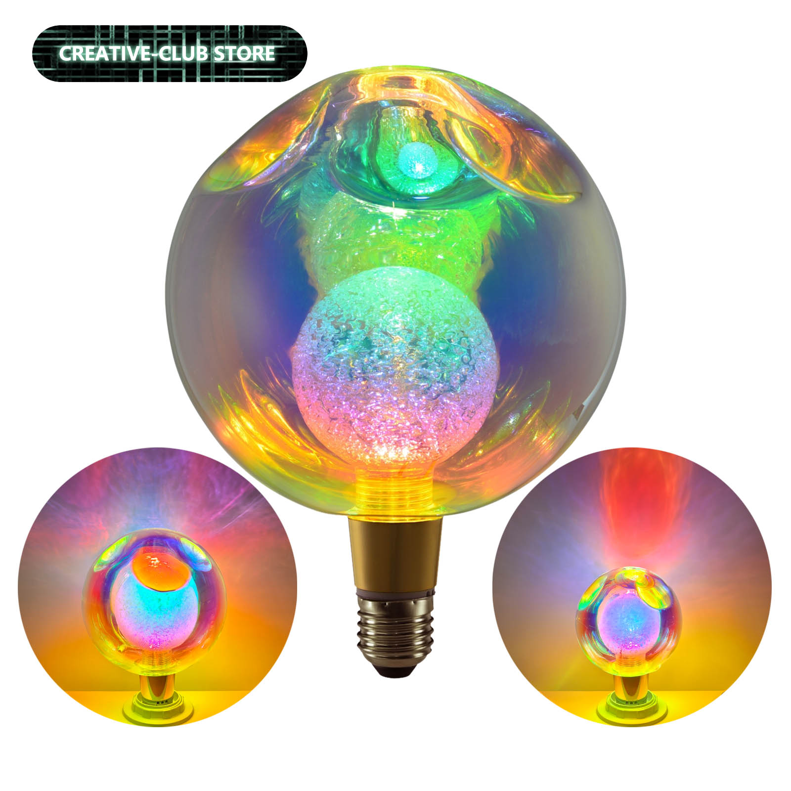Vintage Lighting Decor - E27 P90 P120 P150 Yuvarlak Top