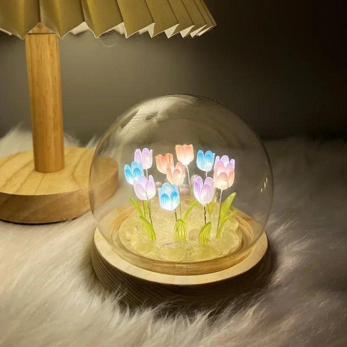 Bedroom Lighting Decor Ideas - 1 adet el yapımı lale gece