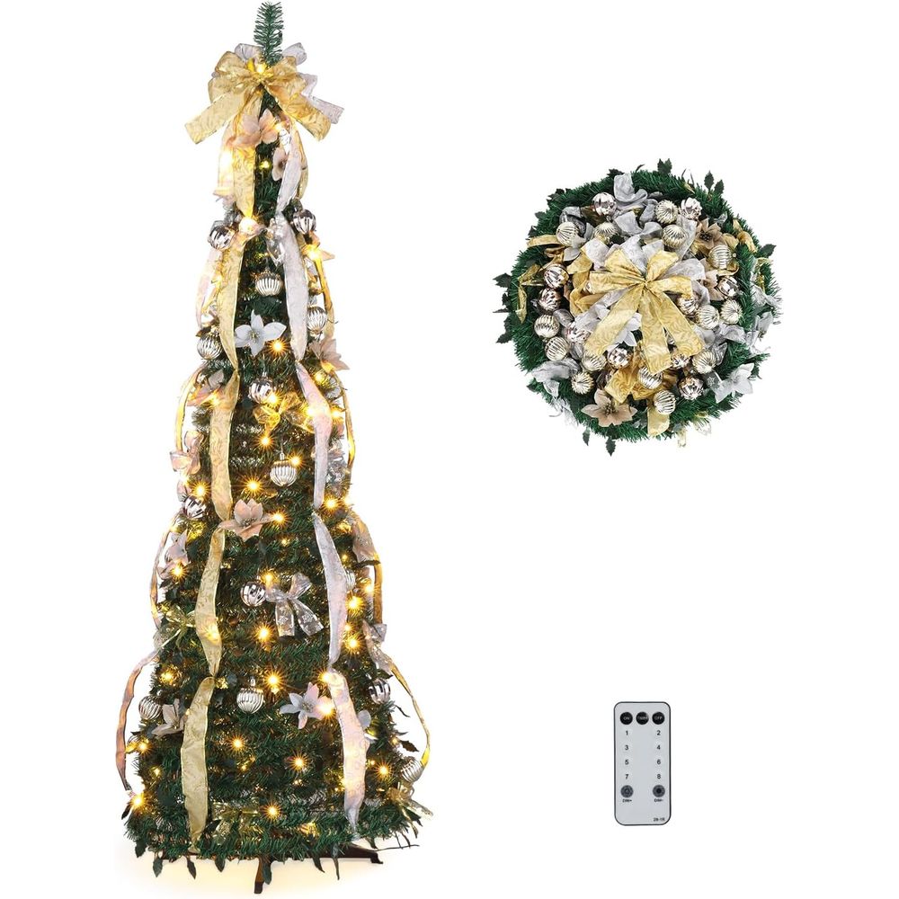 Up Lighting Decor - 6 Metrelik Yapay Noel Çam Ağacı,