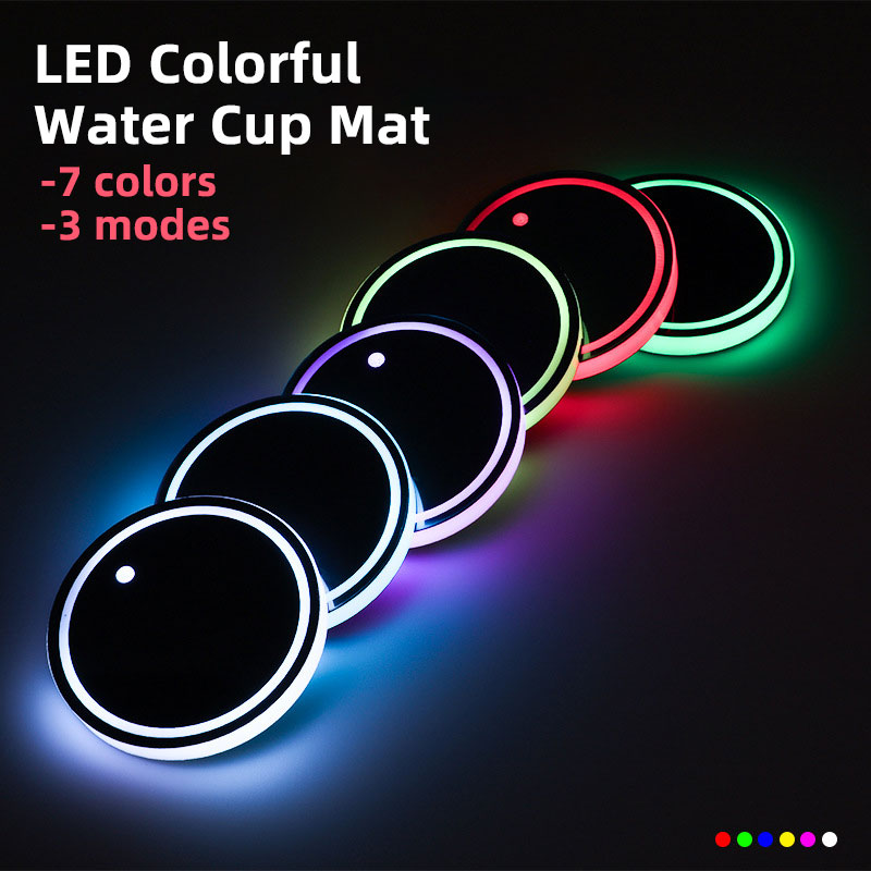 Up Lighting Decor - Yeni LED Bardaklık Işıkları Araba Şarj