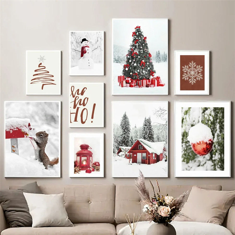 Vintage Lighting Decor - Vintage Posterler ve Baskılar Noel Ağacı