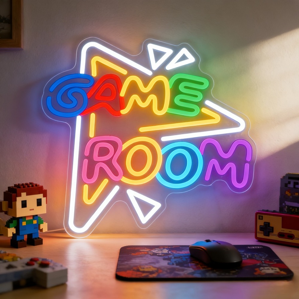 Bedroom Lighting Decor Ideas - OYUN ODASI LED Neon Tabela Kısılabilir