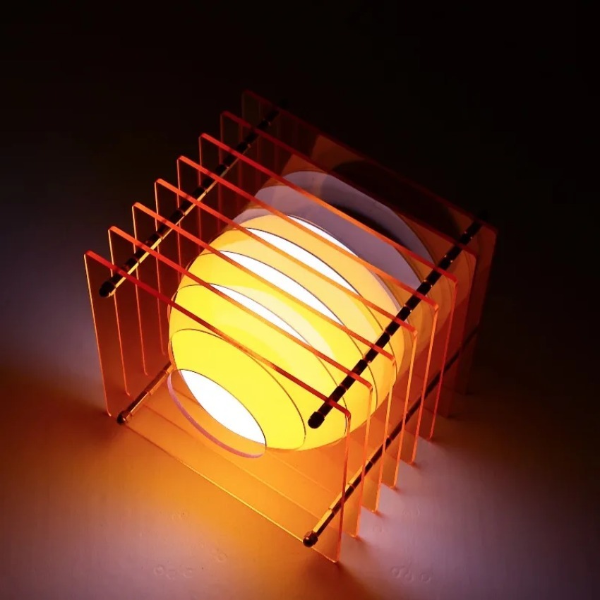 Lighting Decor For Room - DIY Ay Lambası Akrilik Bin Katmanlı