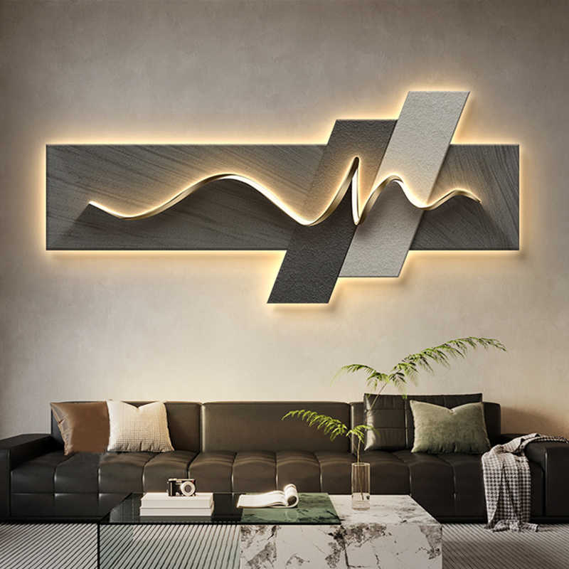 Foyer Lighting Wall Decor - Oturma odası dekorasyon tablosu LED ambiyans
