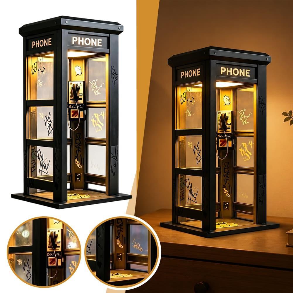 Vintage Lighting Decor - Vintage Londra Telefon Kulübesi Masa Lambası