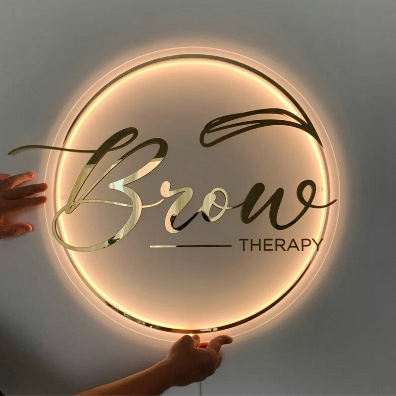 Lighting Decor Company - Özel şirket logosu 3D akrilik işaretleri