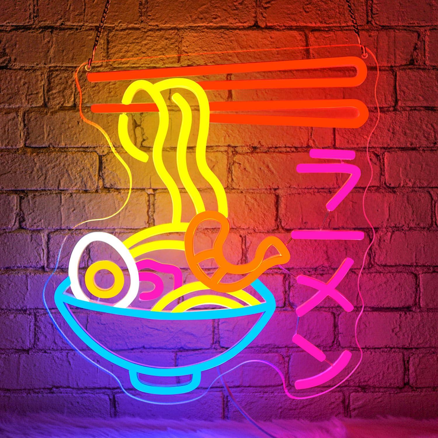 Lighting Decor For Room - Ramen Neon Tabelası Japon Noodle Kasesi