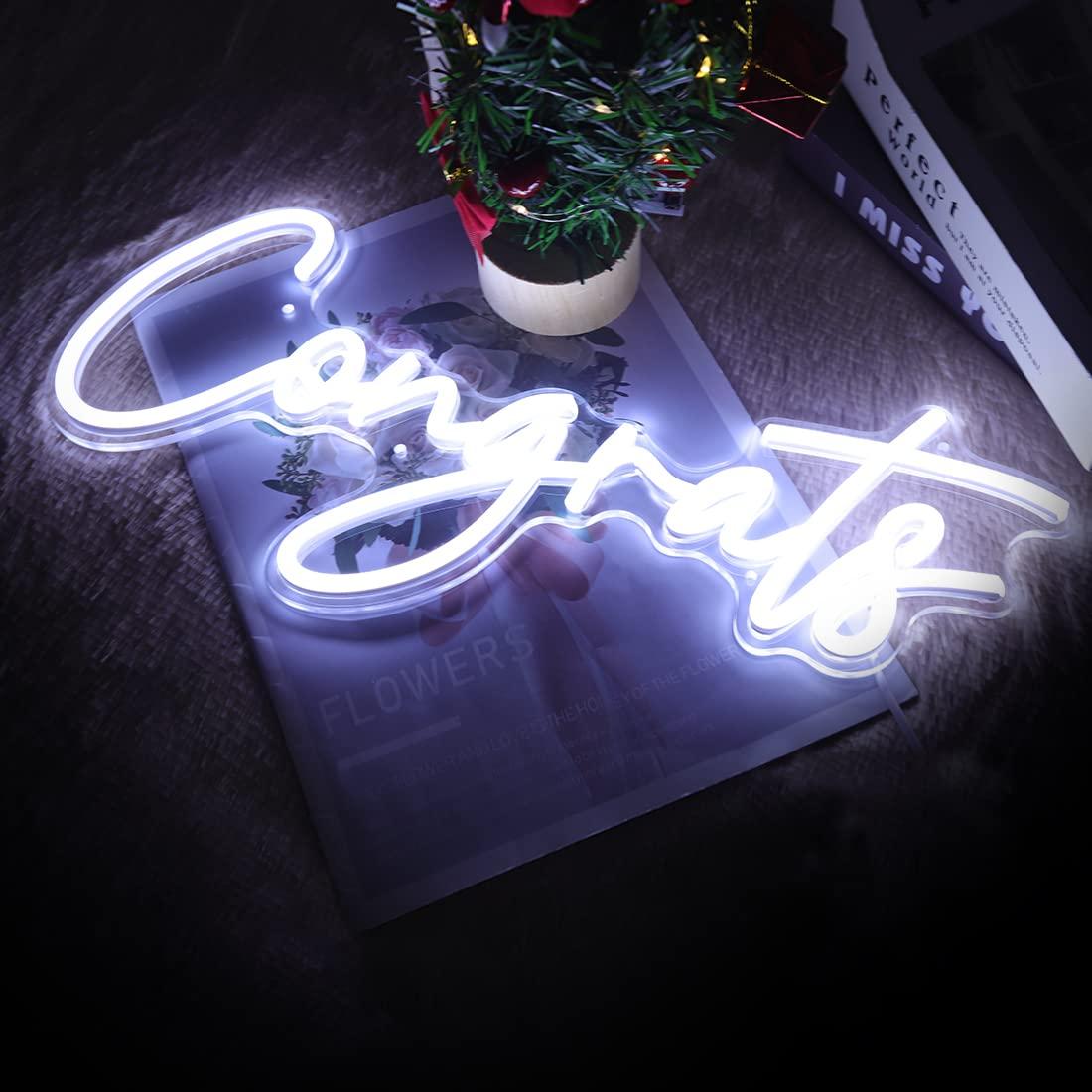 Tebrikler Neon Burcu USB Kısıl - Lighting Decor Wedding incelemesi ve fiyatı