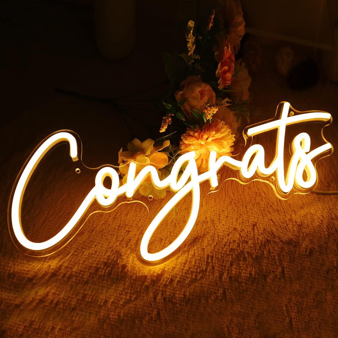 Tebrikler Neon Burcu USB Kısıl - Lighting Decor Wedding incelemesi ve fiyatı
