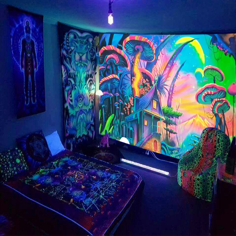Siyah Işık Goblen Duvar Asılı  - Lighting World Decor incelemesi ve fiyatı
