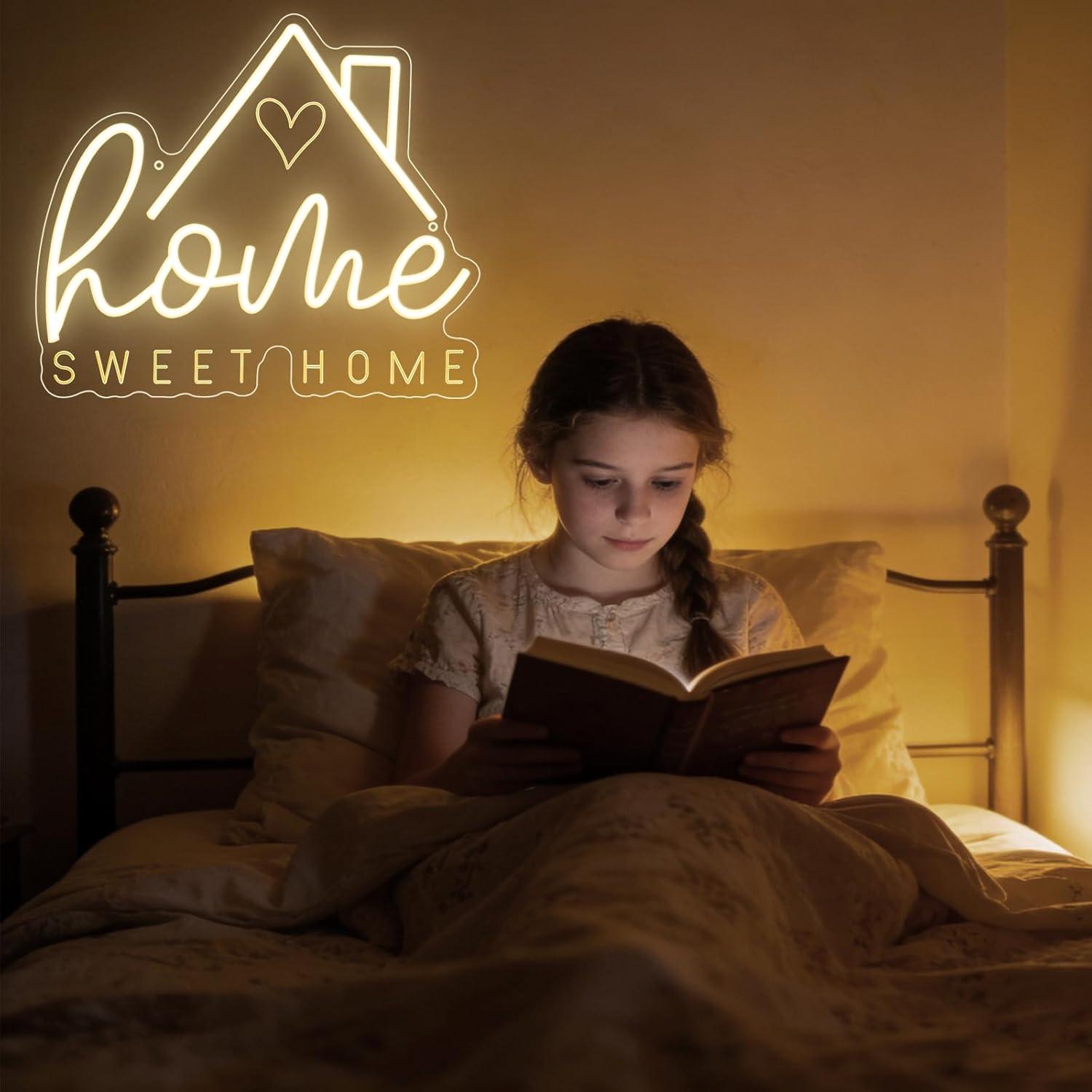 Tatlı Ev Neon Tabela USB Kısıl - Room Lighting Bedroom Decor incelemesi ve fiyatı