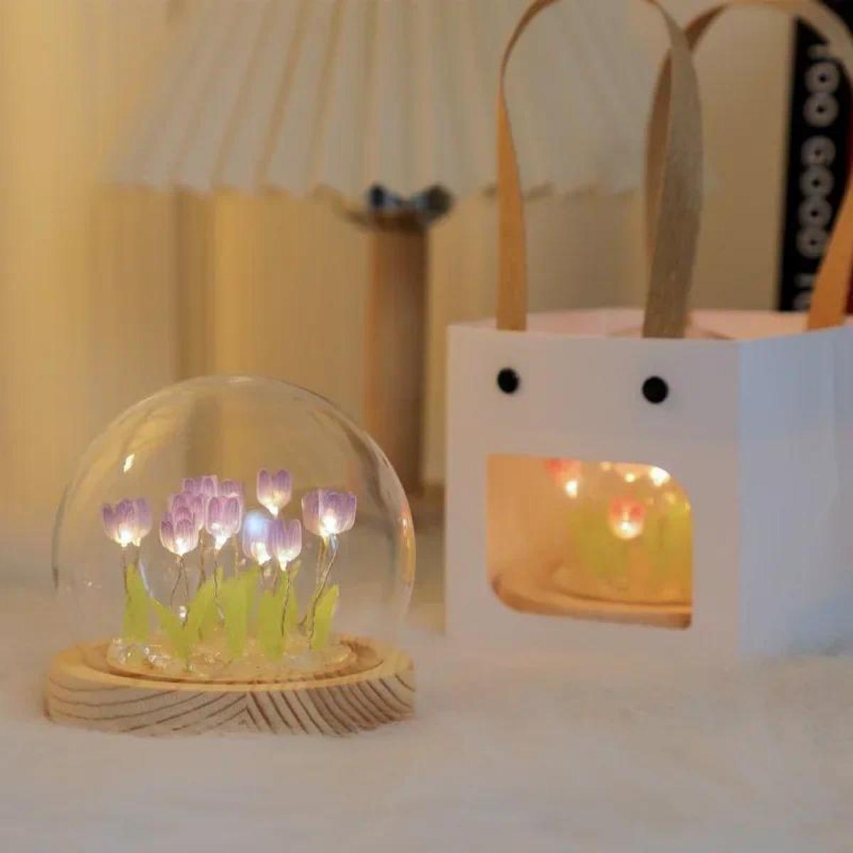 1 adet el yapımı lale gece lam - Bedroom Lighting Decor Ideas incelemesi ve fiyatı
