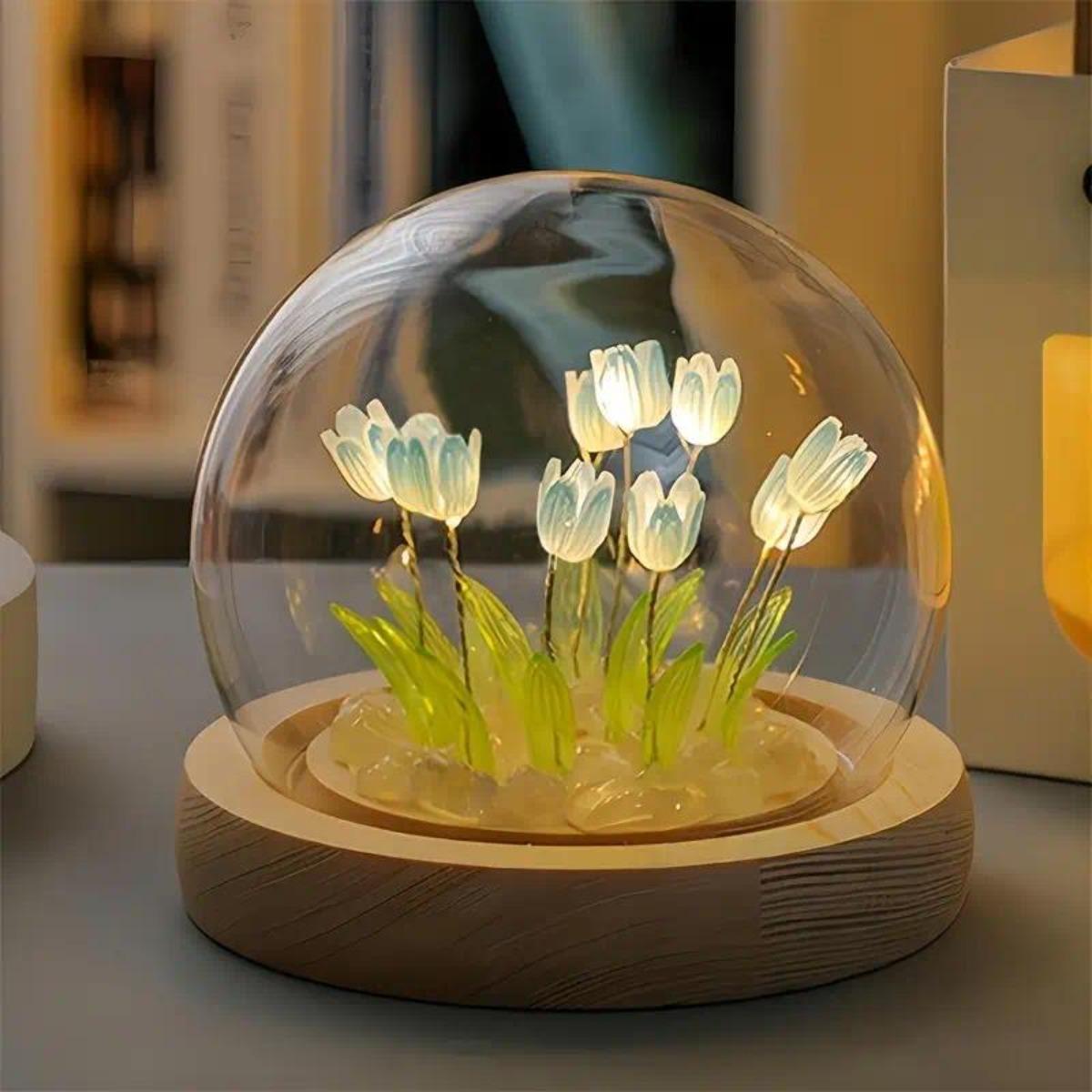 1 adet el yapımı lale gece lam - Bedroom Lighting Decor Ideas incelemesi ve fiyatı