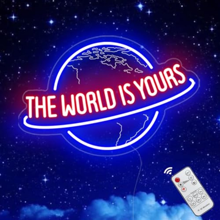 Dünya Senindir Neon Tabela, Uz - Lighting World Decor incelemesi ve fiyatı