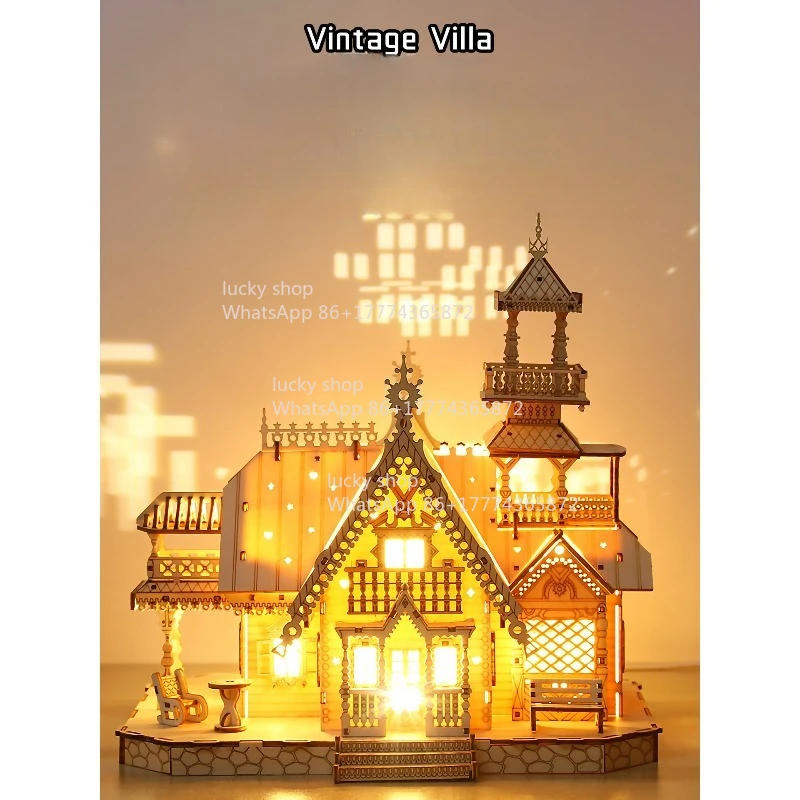 Nostaljik Ahşap Villa Modeli | - Vintage Lighting Decor incelemesi ve fiyatı