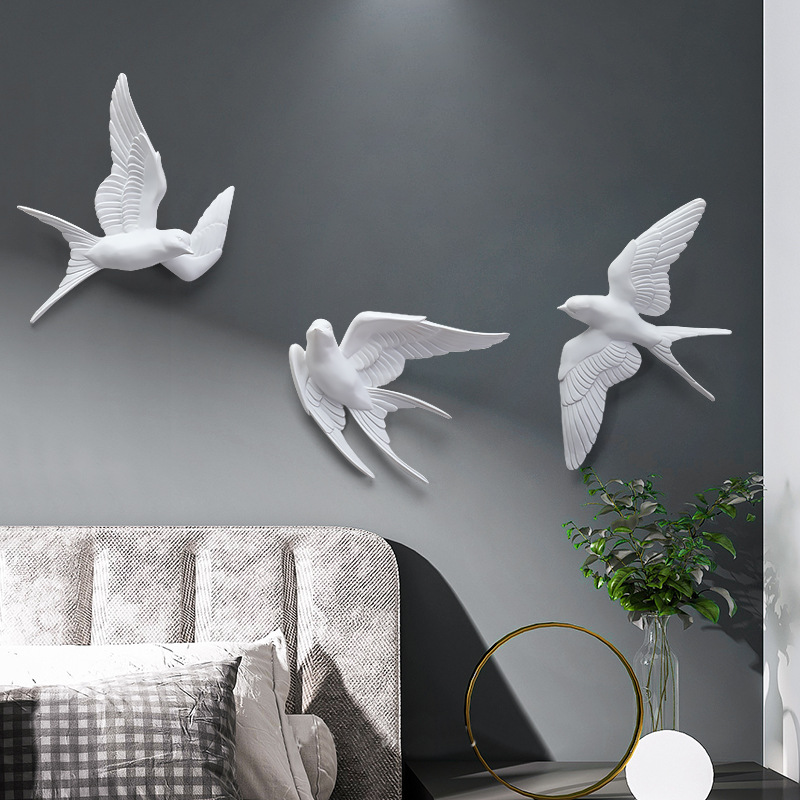 3D kuş yaratıcı asılı dekorasy - Foyer Lighting Wall Decor incelemesi ve fiyatı
