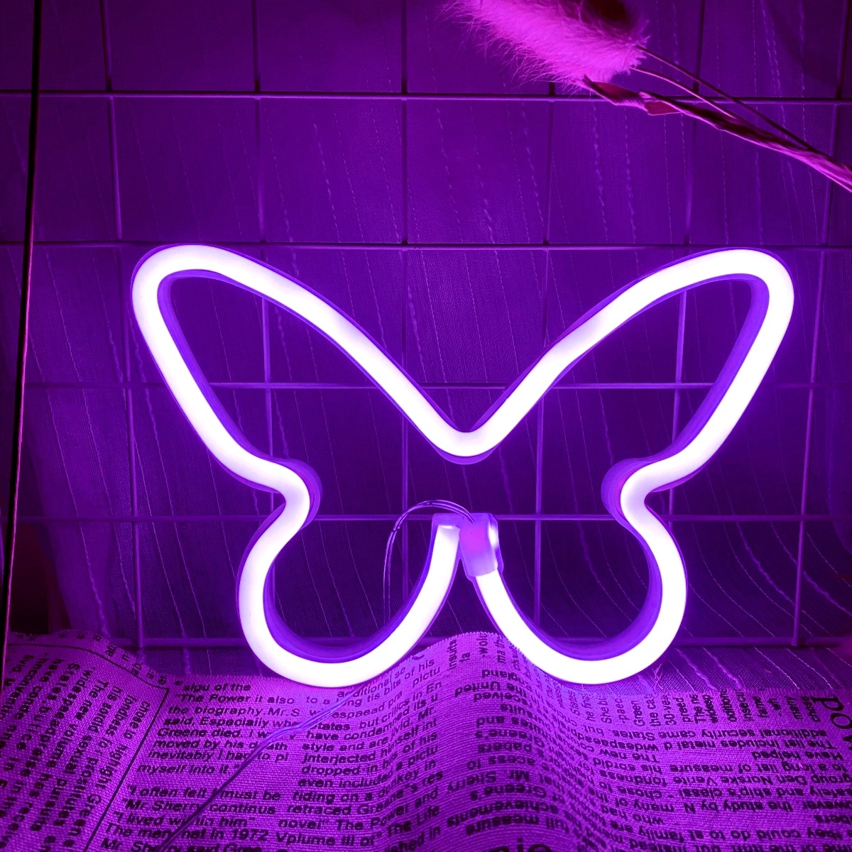 LED kelebek neon ışıkları, USB - Foyer Lighting Wall Decor incelemesi ve fiyatı