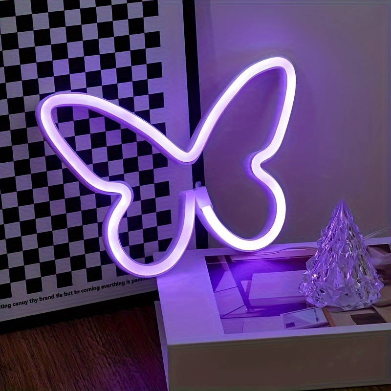 LED kelebek neon ışıkları, USB - Foyer Lighting Wall Decor incelemesi ve fiyatı