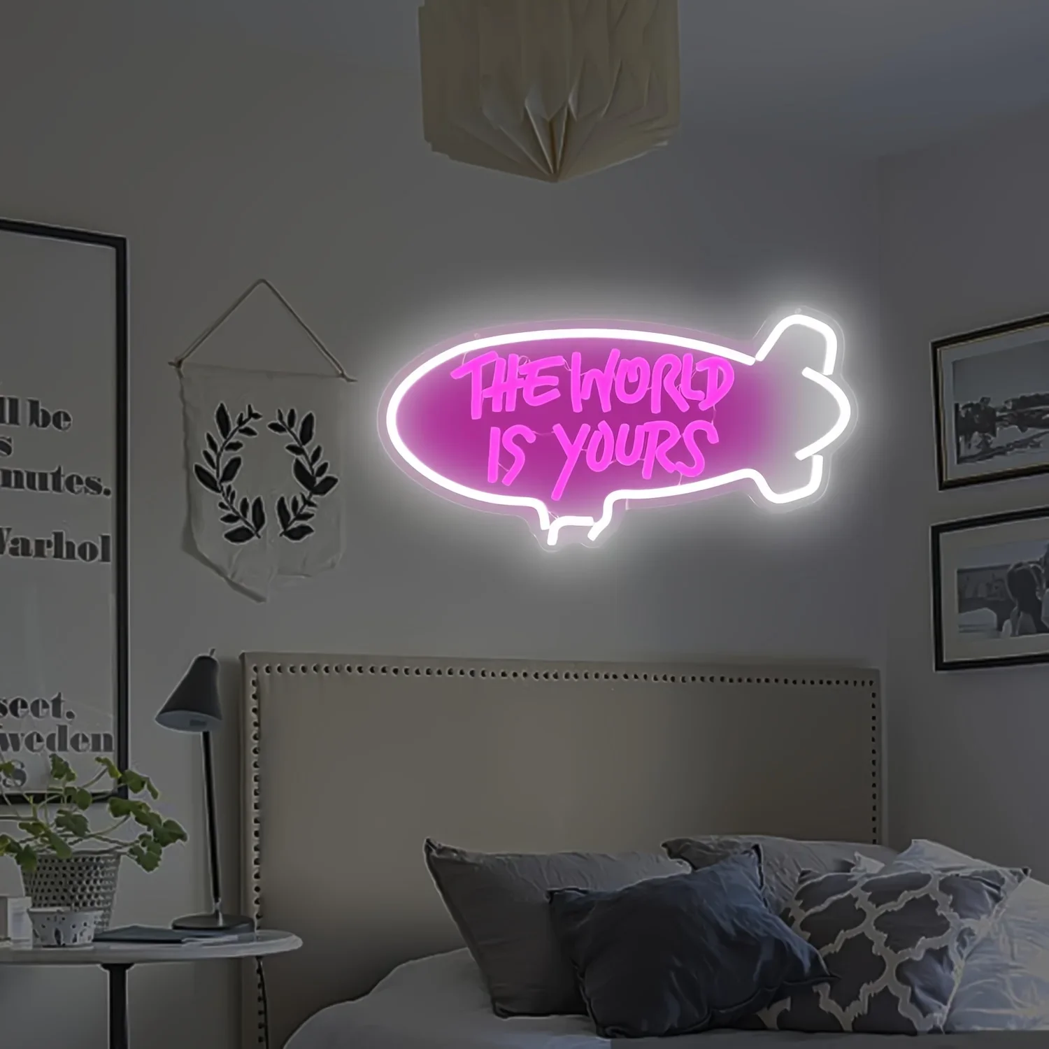 Dünya Senindir Balon Neon Tabe - Lighting World Decor incelemesi ve fiyatı