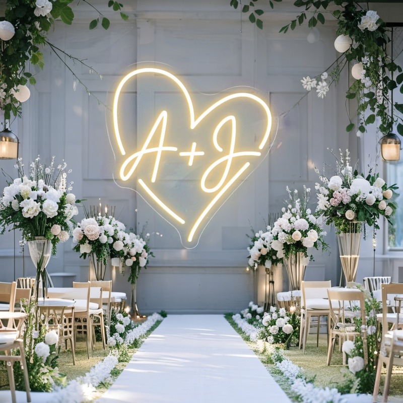 Özel Harfleri Kalp LED Neon Bu - Lighting Decor Wedding incelemesi ve fiyatı