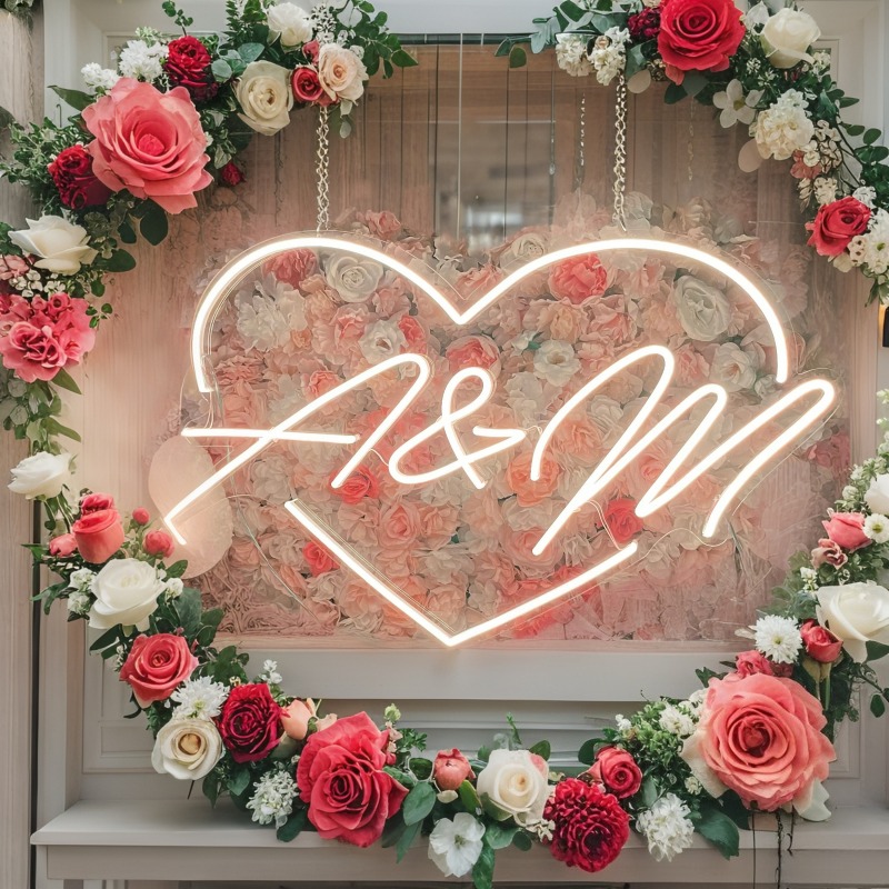 Özel Harfleri Kalp LED Neon Bu - Lighting Decor Wedding incelemesi ve fiyatı
