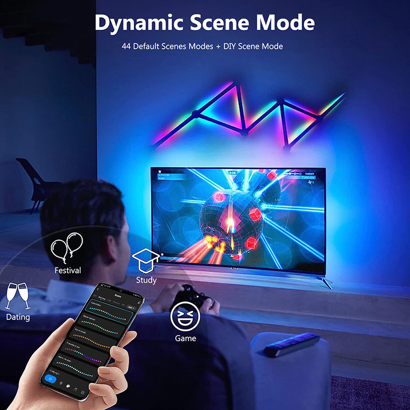 Akıllı RGB Duvar Lambası, Müzi - Lighting Decor For Room incelemesi ve fiyatı