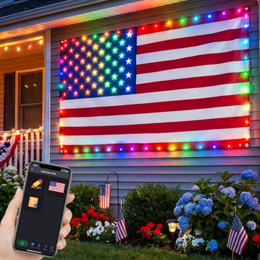 Akıllı Işıklı Amerikan Bayrağı - Up Lighting Decor incelemesi ve fiyatı