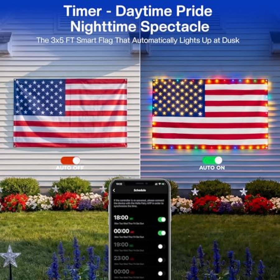 Akıllı Işıklı Amerikan Bayrağı - Up Lighting Decor incelemesi ve fiyatı