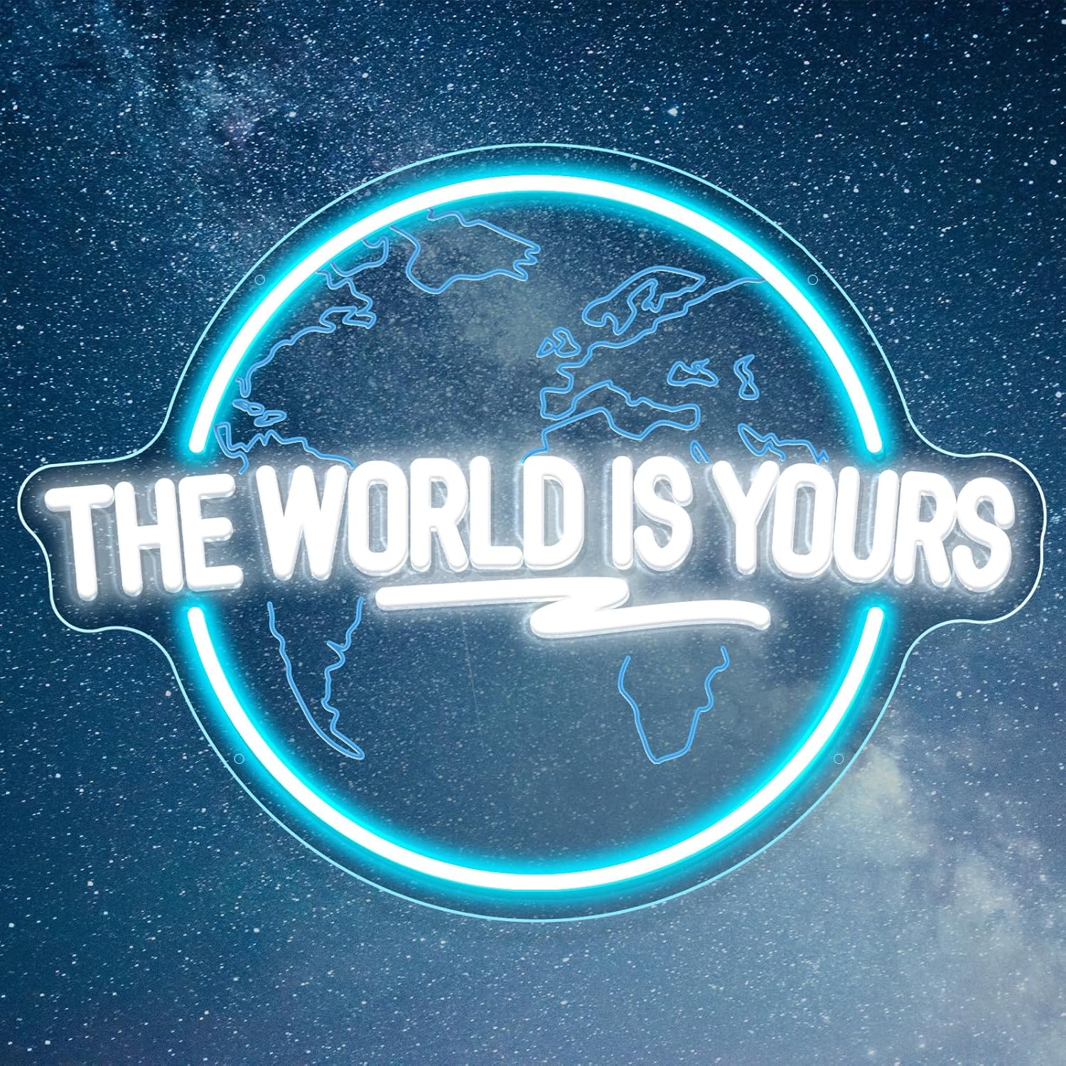 Dünya Senindir Neon Burcu Oyma - Lighting World Decor incelemesi ve fiyatı