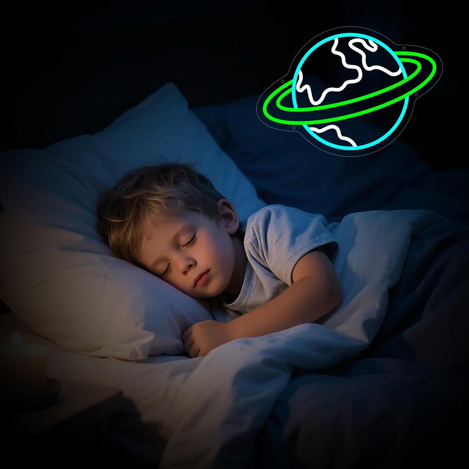 Dünya Neon Işık Tabelası Gezeg - Room Lighting Bedroom Decor incelemesi ve fiyatı