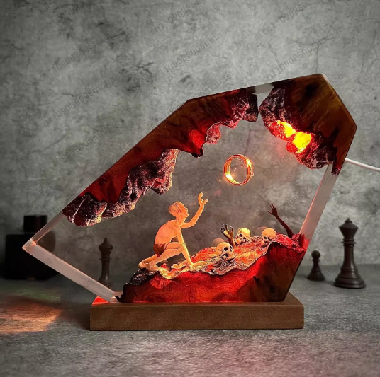 Reçine Lamba Benzersiz Oda Dek - Lighting World Decor incelemesi ve fiyatı