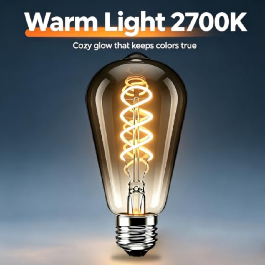 4 Paket ST64 LED Edison Ampull - Vintage Lighting Decor incelemesi ve fiyatı