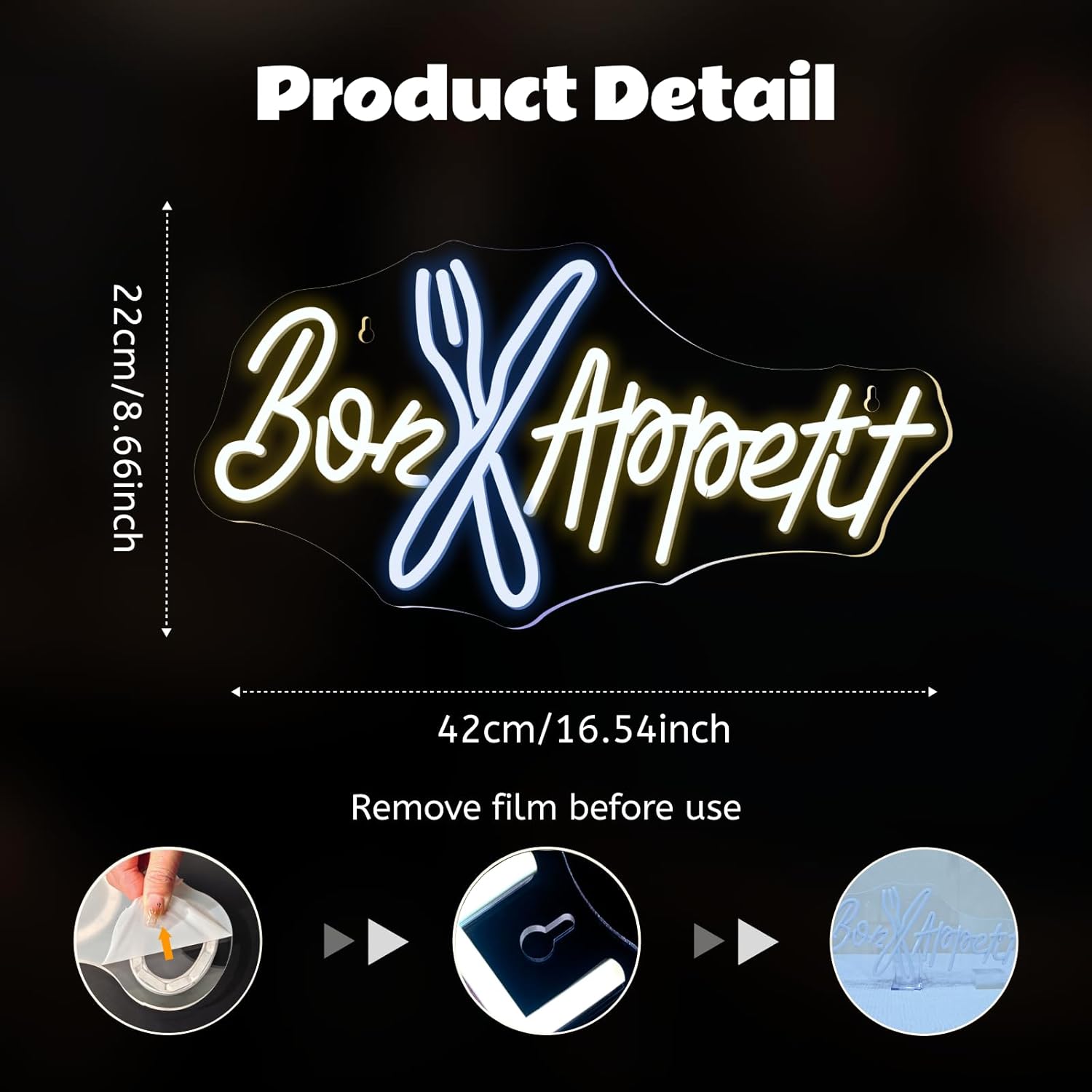 Bon Appetit Neon Tabela İyi İş - Bedroom Lighting Decor Ideas incelemesi ve fiyatı
