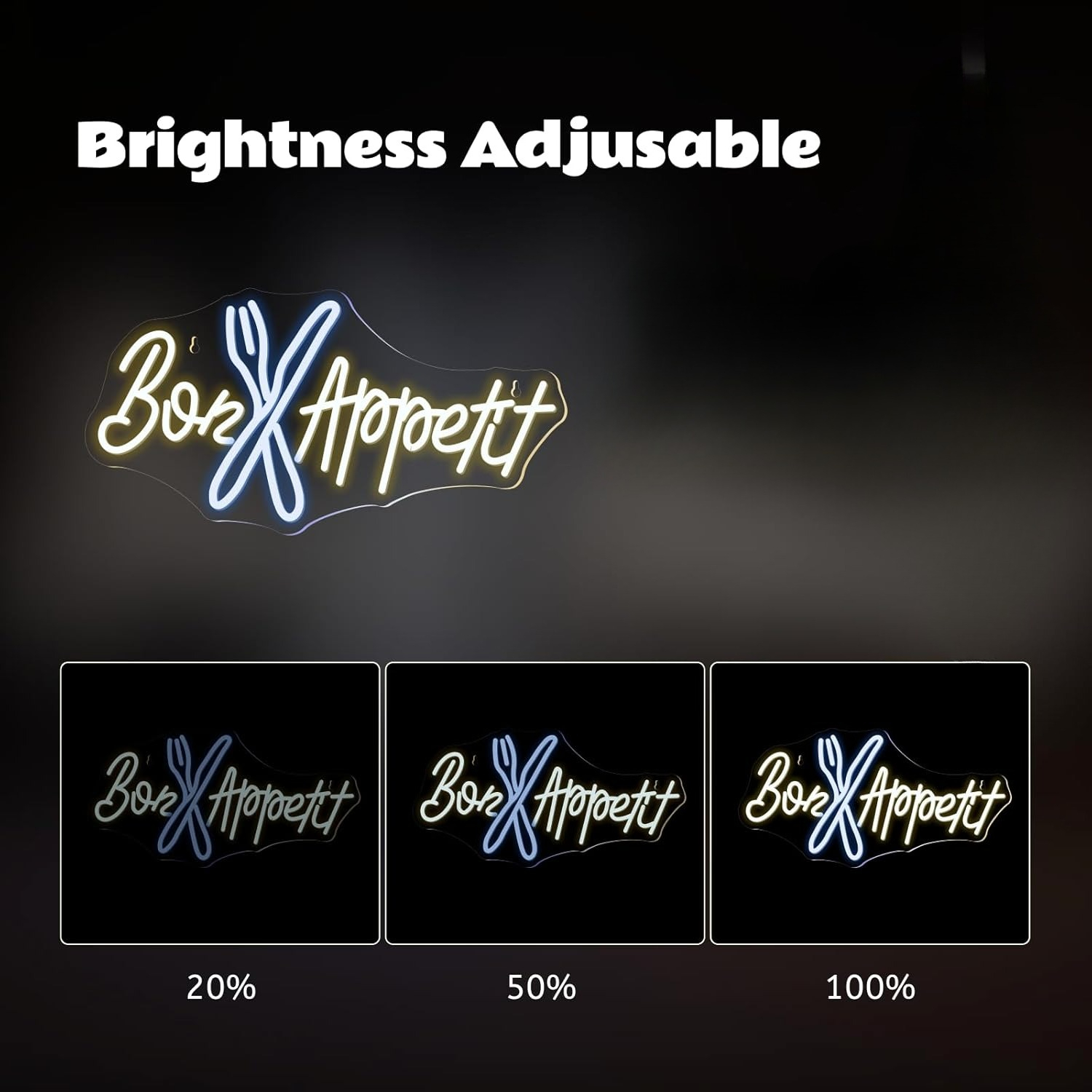 Bon Appetit Neon Tabela İyi İş - Bedroom Lighting Decor Ideas incelemesi ve fiyatı