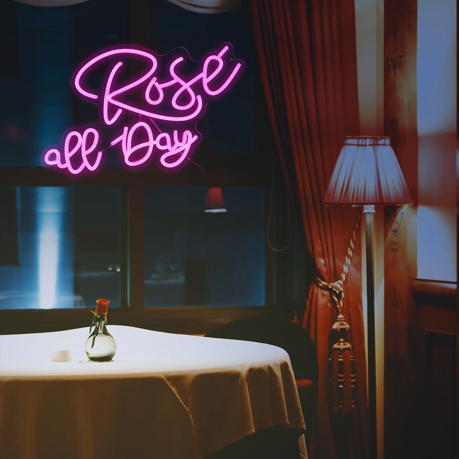 Gül Tüm Gün Neon Işık İşareti  - Lighting Decor Wedding incelemesi ve fiyatı
