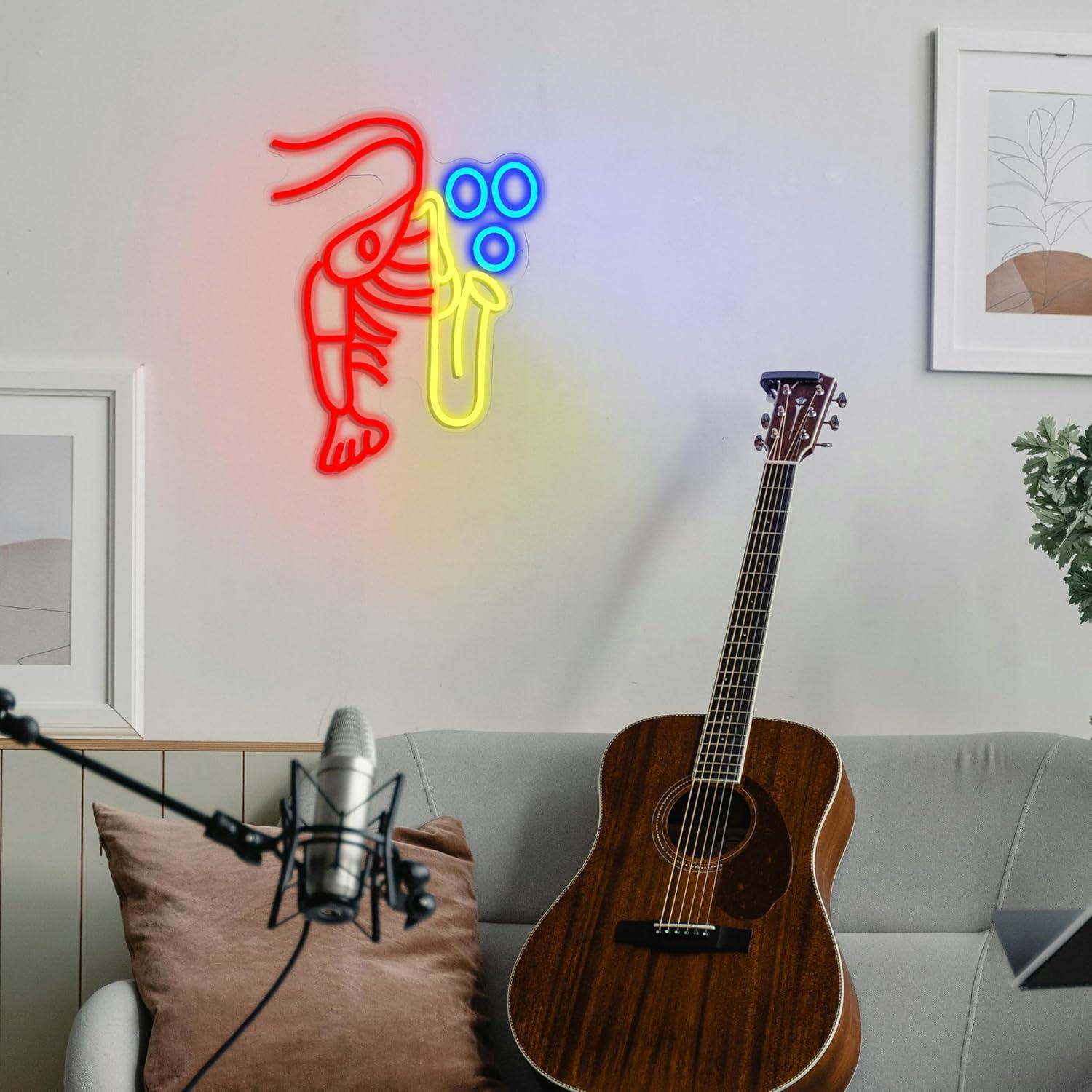 Istakoz Saksafon Neon Tabela C - Vintage Lighting Decor incelemesi ve fiyatı