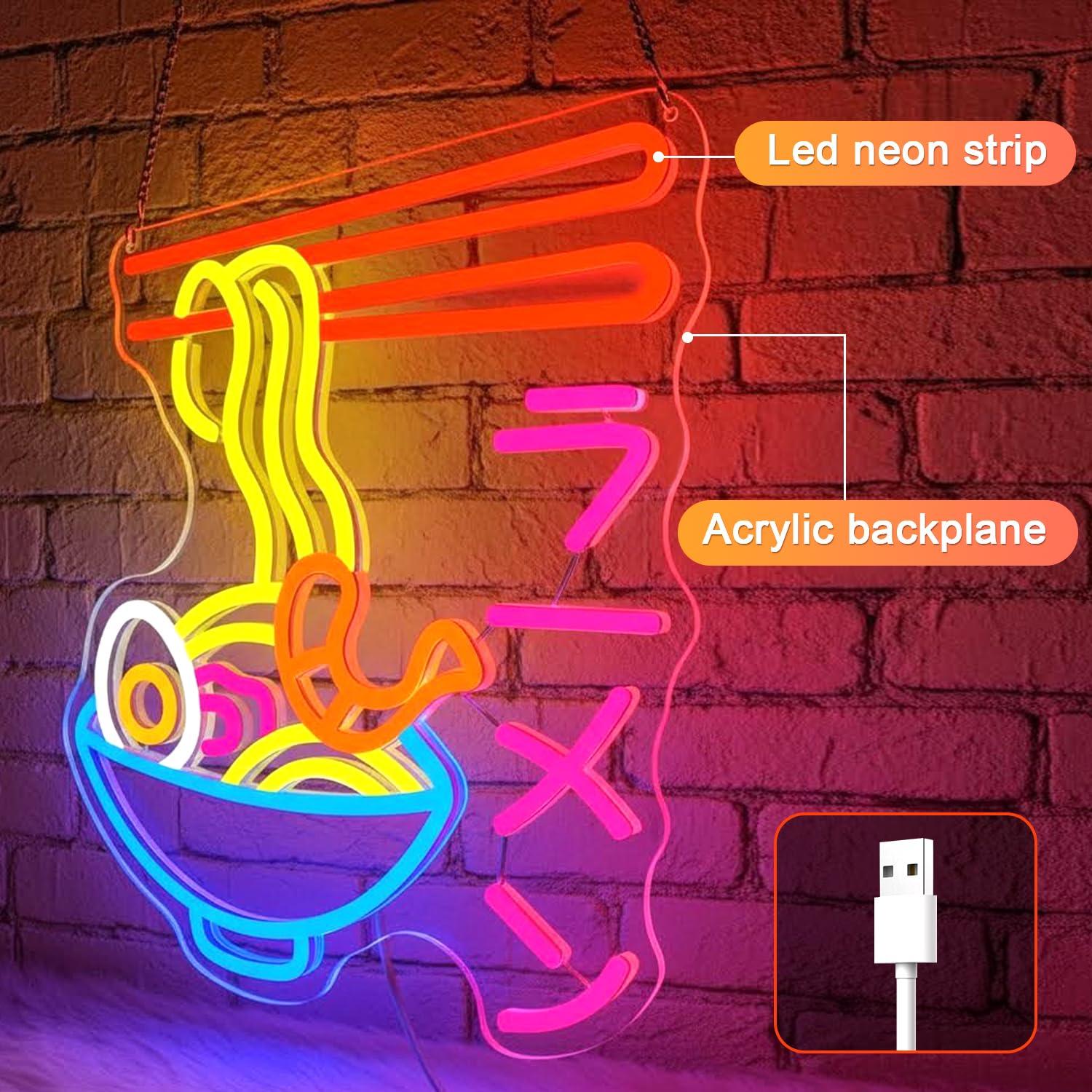 Ramen Neon Tabelası Japon Nood - Lighting Decor For Room incelemesi ve fiyatı