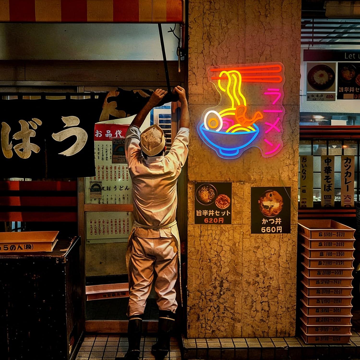 Ramen Neon Tabelası Japon Nood - Lighting Decor For Room incelemesi ve fiyatı